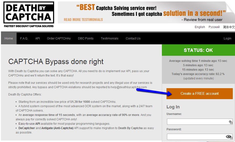 How To Purchase A Decaptcha Account From Deathbycaptcha Service Dbc Tutorial